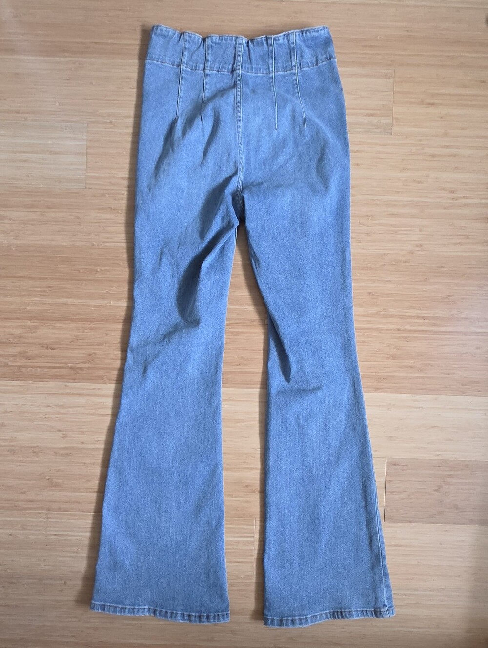 Boho High Waist Wide Leg Jeans! - Picture 4 of 12